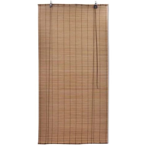 VidaXL Stores Roulants En Bambou 2 Pcs 100x160 Cm Marron - Brun 4 VidaXL Stores Roulants En Bambou 2 Pcs 100x160 Cm Marron - Brun – Image 2