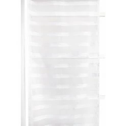 RIDEAUDISCOUNT Panneau Japonais 60 X 300 Cm à Scratch Grande Hauteur Effet Naturel Tissé Rayures Horizontales Blanc - Blanc -Promos Store Boutique 27362334 3