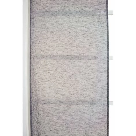 RIDEAUDISCOUNT Panneau Japonais Transparent 60 X 300 Cm à Scratch Grande Hauteur Effet Lin Uni Noir - Noir 5 RIDEAUDISCOUNT Panneau Japonais Transparent 60 X 300 Cm à Scratch Grande Hauteur Effet Lin Uni Noir - Noir – Image 3