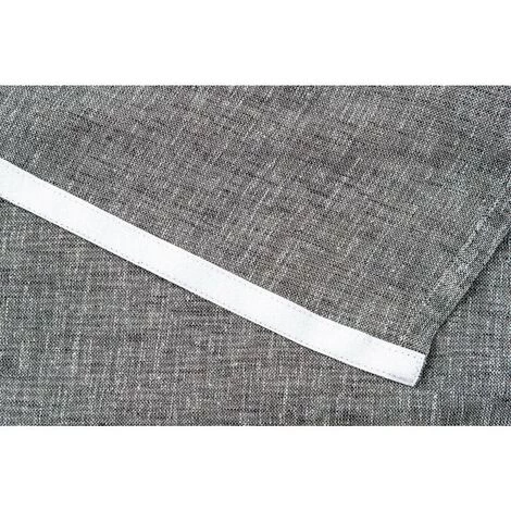 RIDEAUDISCOUNT Panneau Japonais Transparent 60 X 300 Cm à Scratch Grande Hauteur Effet Lin Uni Noir - Noir 6 RIDEAUDISCOUNT Panneau Japonais Transparent 60 X 300 Cm à Scratch Grande Hauteur Effet Lin Uni Noir - Noir – Image 4