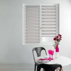 STORE D'INTÉRIEUR Store Enrouleur Jour Et Nuit 60 X 90 Cm Polyester Daynight Gris Chine - Gris Chine