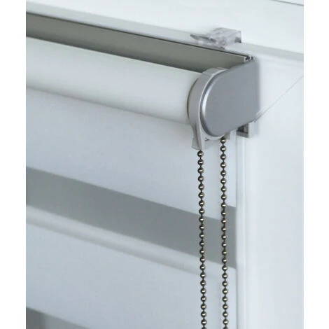 MADECOSTORE Store Enrouleur Jour Nuit Chic Sans Percer - Gamme Must - Blanc - L66 X H160cm - Blanc 4 MADECOSTORE Store Enrouleur Jour Nuit Chic Sans Percer - Gamme Must - Blanc - L66 X H160cm - Blanc – Image 2