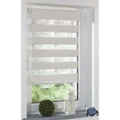 SECODIR Store Enrouleur Jour/nuit Sans Perçage Dimensions 80x180cm - Crème