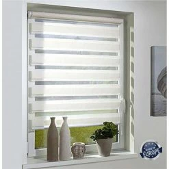 SECODIR Store Enrouleur Jour/nuit Sans Perçage Dimensions 60x160cm - Blanc