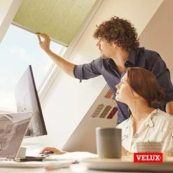 VELUX Original Store Toile Tamisante (RFL), Cadre Argenté, M06, 306 Bleu Foncé -Promos Store Boutique 30371669 4