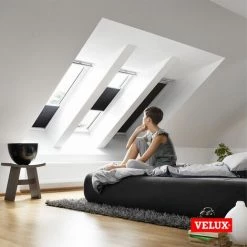 VELUX Store Plissé Occultant Et Isolant (FHC) Original, Cadre Argenté, 102, Noir Charbon -Promos Store Boutique 30382699 5