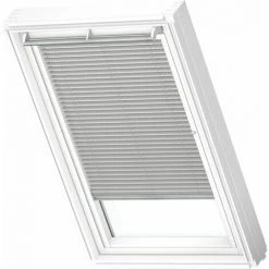 VELUX Original Store Vénitien (PAL), Cadre Blanc, CK02 Gris Clair Mat