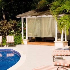 COSTWAY Store Occultant à Enrouleur 121x181CM Rideau Occultant Anti-UV Avec Chaîne à Perles Pour Fenêtre Porte Beige -Promos Store Boutique 30534433 4