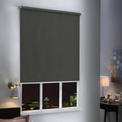 MADECOSTORE Store Enrouleur Occultant H250cm - Gamme Must - Gris Anthracite - L64 X H250cm - Gris Anthracite