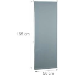 Relaxdays Store Enrouleur Occultant Sans Perçage Tissu 56 Cm De Large LxH 60 X 165 Cm, Gris 10 Relaxdays Store Enrouleur Occultant Sans Perçage Tissu 56 Cm De Large LxH 60 X 165 Cm, Gris -Promos Store Boutique 31792091 4