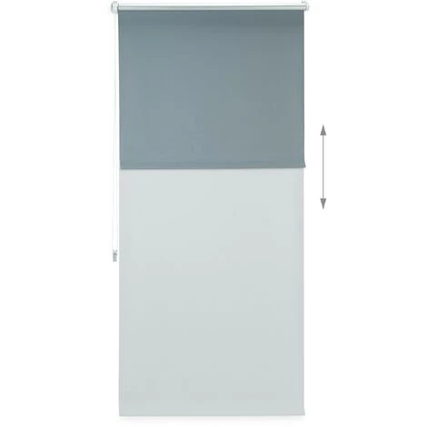 Relaxdays Store Enrouleur Occultant Sans Perçage Tissu 76 Cm De Large LxH 80 X 165 Cm, Gris 7 Relaxdays Store Enrouleur Occultant Sans Perçage Tissu 76 Cm De Large LxH 80 X 165 Cm, Gris – Image 5