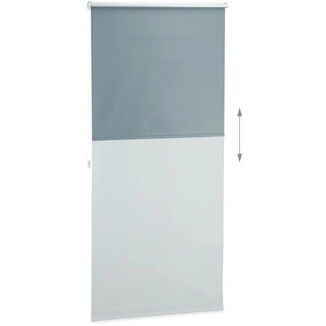 Relaxdays Store Enrouleur Occultant Sans Perçage Tissu 86 Cm De Large LxH 90 X 210 Cm, Gris 7 Relaxdays Store Enrouleur Occultant Sans Perçage Tissu 86 Cm De Large LxH 90 X 210 Cm, Gris – Image 5