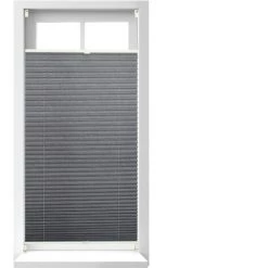 Relaxdays Store Vénitien Sans Perçage Volet Fenêtre Gris 60 X 130 Cm Laisse Passer La Lumière, Gris