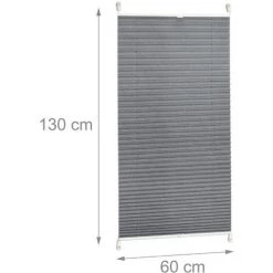 Relaxdays Store Vénitien Sans Perçage Volet Fenêtre Gris 60 X 130 Cm Laisse Passer La Lumière, Gris -Promos Store Boutique 31792148 4