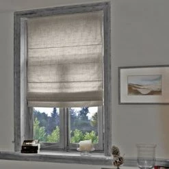 MADECOSTORE Store Bateau Tamisant Voile De Lin - Taupe - L45 X H175cm - Taupe