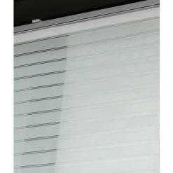 MADECOSTORE Panneau Japonais Tamisant Ajouré Lignes Horizontales - Blanc - L45 X H260cm - Blanc -Promos Store Boutique 31994997 3