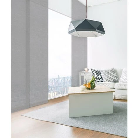 MADECOSTORE Panneau Japonais Tamisant Mesh - Gris - L45 X H260cm - Gris 3 MADECOSTORE Panneau Japonais Tamisant Mesh - Gris - L45 X H260cm - Gris