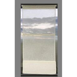 HOMEMAISON Store Bateau En étamine Blanc 045 X 180 Cm - Blanc