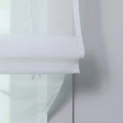LangRay Store Romain à Boucles Rideaux Cuisine Stores Romains Rideaux Transparents à Boucle Aveugle Voile Moderne Blanc LxH 80x155cm 1 Pièce -Promos Store Boutique 32977760 5