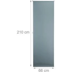 Relaxdays Store Enrouleur Occultant Sans Perçage Tissu 66 Cm De Large LxH 70 X 210 Cm, Gris -Promos Store Boutique 33354100 4