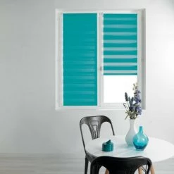 Paris Prix - Store Enrouleur Jour Nuit "daynight" 60x90cm Bleu