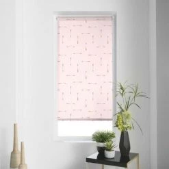 Paris Prix - Store Enrouleur Tamisant "flechaline" 60x90cm Rose