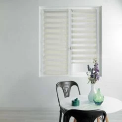 Paris Prix - Store Enrouleur Jour Nuit "daynight" 60x180cm Lin