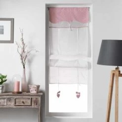 Paris Prix - Store Voilage "charmina" 60x150cm Rose