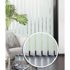 MADECOSTORE Kit Complet Store Californien à Lamelles Verticales 89mm Sans Chaînette Basse - Blanc - L150cm X H260cm - Blanc