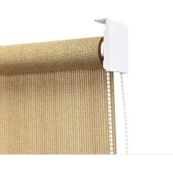 GOPLUS Store Occultant 181 X 181cm, Semi-Obscure Isolant Thermique Anti-UV, Avec Cha?ne à Perles Glisse, En HDPE Et Aluminium, Pour Cuisine, Chambre, Nettoyage Facile (Beige, 181 X 181cm) -Promos Store Boutique 34761102 3