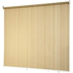 GOPLUS Store Occultant 181 X 181cm, Semi-Obscure Isolant Thermique Anti-UV, Avec Cha?ne à Perles Glisse, En HDPE Et Aluminium, Pour Cuisine, Chambre, Nettoyage Facile (Beige, 181 X 181cm) -Promos Store Boutique 34761102 4