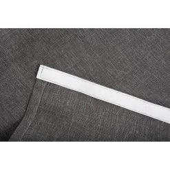 RIDEAUDISCOUNT Panneau Japonais Transparent 60 X 300 Cm à Scratch Grande Hauteur Effet Lin Naturel Gris Charbon - Gris -Promos Store Boutique 35654931 3