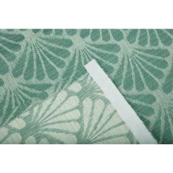 RIDEAUDISCOUNT Panneau Japonais 60 X 300 Cm à Scratch Grande Hauteur Jacquard Motif Coquilles Vert - Vert -Promos Store Boutique 35654933 3
