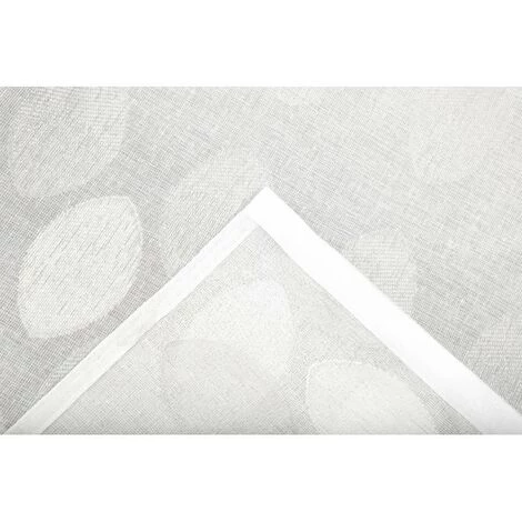 RIDEAUDISCOUNT Panneau Japonais Transparent 60 X 300 Cm à Scratch Grande Hauteur Jacquard Motif Madeleines Irisé Blanc Gris - Blanc 6 RIDEAUDISCOUNT Panneau Japonais Transparent 60 X 300 Cm à Scratch Grande Hauteur Jacquard Motif Madeleines Irisé Blanc Gris - Blanc – Image 4