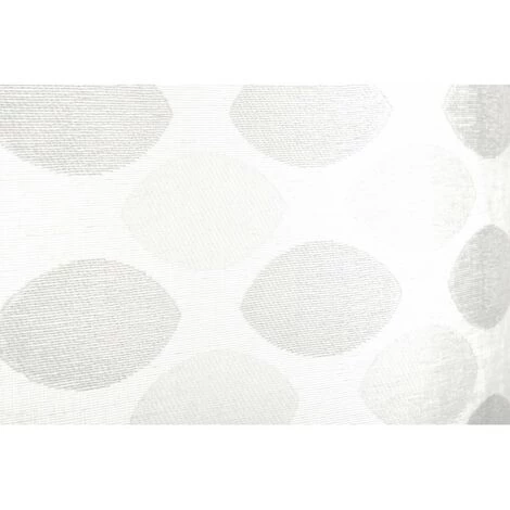 RIDEAUDISCOUNT Panneau Japonais Transparent 60 X 300 Cm à Scratch Grande Hauteur Jacquard Motif Madeleines Irisé Blanc Gris - Blanc 7 RIDEAUDISCOUNT Panneau Japonais Transparent 60 X 300 Cm à Scratch Grande Hauteur Jacquard Motif Madeleines Irisé Blanc Gris - Blanc – Image 5
