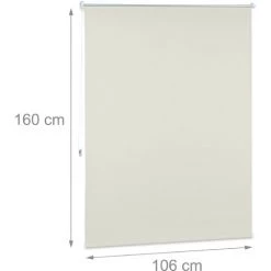 Relaxdays Store Enrouleur Occultant, Store Occultant, Support Chaînette Latérale, Fixation Fenêtre, Beige, 110 X 160 Cm 10 Relaxdays Store Enrouleur Occultant, Store Occultant, Support Chaînette Latérale, Fixation Fenêtre, Beige, 110 X 160 Cm -Promos Store Boutique 35873716 4