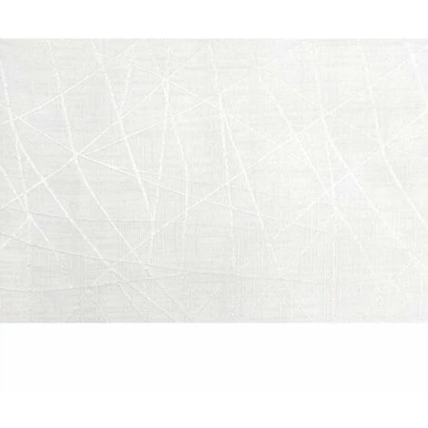 RIDEAUDISCOUNT Panneau Japonais 60 X 300 Cm à Scratch Grande Hauteur Imprimé Relief Flocage Motif Géométrique Abstrait Blanc - Blanc 7 RIDEAUDISCOUNT Panneau Japonais 60 X 300 Cm à Scratch Grande Hauteur Imprimé Relief Flocage Motif Géométrique Abstrait Blanc - Blanc – Image 5