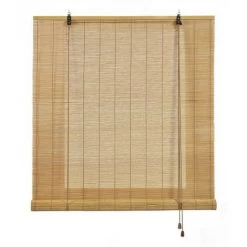 STORESDECO Store En Bambou, Store Enrouleur En Bambou Naturel, Brun Clair, 60 X 175cm