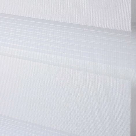 HELLOSHOP26 Store Enrouleur Zebra Day And Night Rouleau Double Couche 100x220 Cm Blanc - Blanc 6 HELLOSHOP26 Store Enrouleur Zebra Day And Night Rouleau Double Couche 100x220 Cm Blanc - Blanc – Image 4