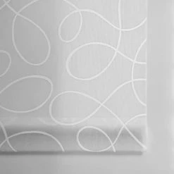 MADECOSTORE Store Enrouleur Tamisant Motif Méli Mélo - Blanc - L64 X H190cm - Blanc -Promos Store Boutique 38980496 4