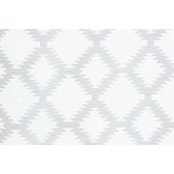 RIDEAUDISCOUNT Panneau Japonais 60 X 300 Cm à Scratch Grande Hauteur Brodé Motif Losanges Ethnique Blanc Gris - Blanc -Promos Store Boutique 39355360 5