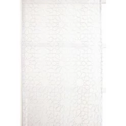 RIDEAUDISCOUNT Panneau Japonais Transparent 60 X 300 Cm à Scratch Grande Hauteur Brodé Motif Mosaique Blanc - Blanc 9 RIDEAUDISCOUNT Panneau Japonais Transparent 60 X 300 Cm à Scratch Grande Hauteur Brodé Motif Mosaique Blanc - Blanc -Promos Store Boutique 39355362 3