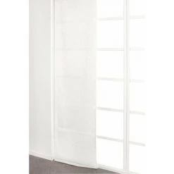 RIDEAUDISCOUNT Panneau Japonais Transparent 60 X 300 Cm à Scratch Grande Hauteur Floqué Relief Motif Graine De Café Blanc - Blanc 8 RIDEAUDISCOUNT Panneau Japonais Transparent 60 X 300 Cm à Scratch Grande Hauteur Floqué Relief Motif Graine De Café Blanc - Blanc -Promos Store Boutique 39355521 2