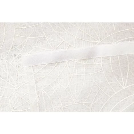 RIDEAUDISCOUNT Panneau Japonais Transparent 60 X 300 Cm à Scratch Grande Hauteur Floqué Relief Motif Graine De Café Blanc - Blanc 6 RIDEAUDISCOUNT Panneau Japonais Transparent 60 X 300 Cm à Scratch Grande Hauteur Floqué Relief Motif Graine De Café Blanc - Blanc – Image 4