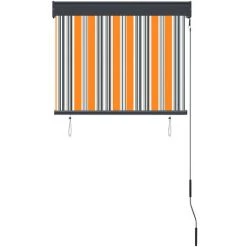 HAPPYSHOPPING Store Roulant D'exterieur 80x250 Cm Jaune Et Bleu -Promos Store Boutique 40339853 4