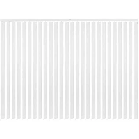 VidaXL Store Vertical 150 X 250 Cm Tissu Blanc - Blanc 4 VidaXL Store Vertical 150 X 250 Cm Tissu Blanc - Blanc – Image 2