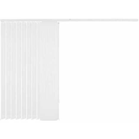 VidaXL Store Vertical 150 X 250 Cm Tissu Blanc - Blanc 7 VidaXL Store Vertical 150 X 250 Cm Tissu Blanc - Blanc – Image 5