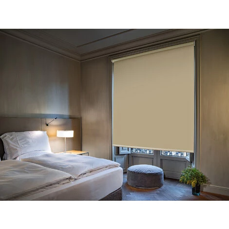 Store Enrouleur Occultant Blackout - Easydeco - Beige - 90 X 250 Cm 5 Store Enrouleur Occultant Blackout - Easydeco - Beige - 90 X 250 Cm – Image 3