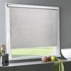 MADECOSTORE Store Enrouleur Tamisant Thermique E-roll Motorisé - Gris - L64 X H250cm - Gris