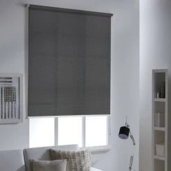MADECOSTORE Store Enrouleur Tamisant Screen Non-feu M1 - Gamme Must - Gris Anthracite - L64 X H190cm - Gris Anthracite